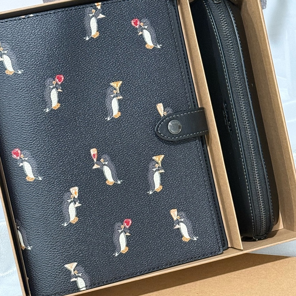 Coach Boxed Notebook And Pencil Case Set - Picture 2 of 10
